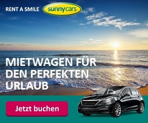 Zeigt den perfekten Sunny Cars Mietwagen für den Urlaub
