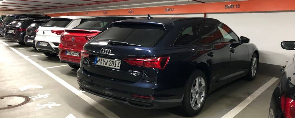 Sixt Audi A6 45TFSI am Frankfurt Flughafen