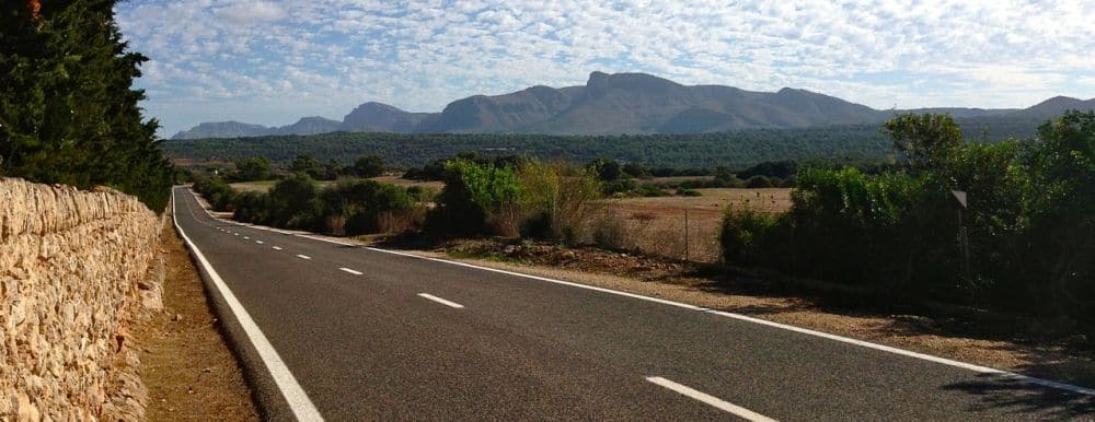 Lange Straße auf Mallorca